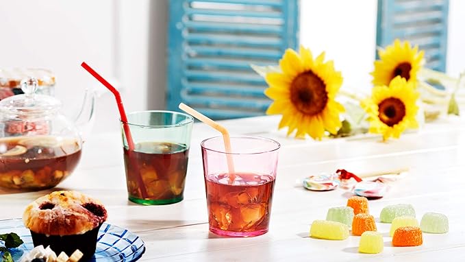 SCANDINOVIA - 13oz Unbreakable Premium Drinking Glasses Set of 6 - Made in Japan - Super Grade Acrylic Plastic - Perfect for Gifts - Dishwasher Safe - Cups Reusable Drinkware Tumblers Kids