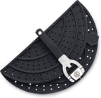 HexClad Grease Splatter Screen for Frying and Searing, Fits HexClad’s 10 and 12-inch Pans, Dishwasher-Safe, Folding Design, Heat-Safe to 480°F, Stay-Cool Locking Handle, Silicone and Stainless Steel