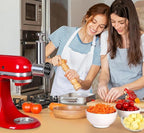 Stainless Steel Slicer Shredder Attachment for KitchenAid Mixer, Cheese Grater Attachment, Food Slicer for KitchenAid Mixer, Accessories for Kitchenaid