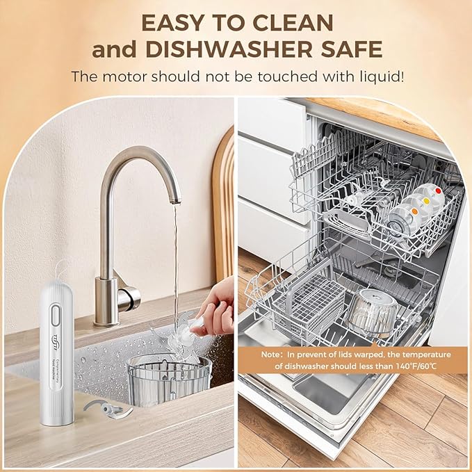 Glass Food Processor with 3 Blades & 4 Bowls (8 Cup + 3x0.5 Cup), Small Food Processor& Meat Grinder - Compact Design for Meal Prep, Baby Food, Sauces - Dishwasher Safe