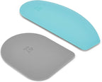 KitchenAid Gourmet Bowl Scraper, Set of 2, Aqua Sky and Storm Grey