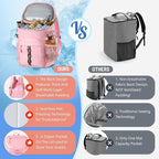 Cooler Backpack, Lightweight and Large Capacity Soft Backpack Cooler, Leak Proof Cooler Bag for Men Women