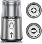 Secura Electric Coffee Grinder and Spice Grinder with 2 Stainless Steel Blades