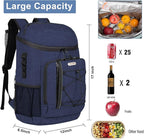 Backpack Coolers Insulated Leak Proof 30 Cans, Soft Sided Insulated Cooler Bags Ice Chest Backpack for Beach Travel Camping, with Reusable Ice Packs