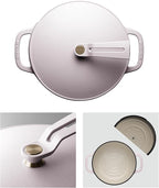 Vermicular Oven Pot 2.0 | Lightweight Enameled Cast Iron Pot | 22cm (3.7 Qt) | Non-Toxic | Induction-compatible | Dutch Oven | Made in Japan | Matte Himalayan Pink