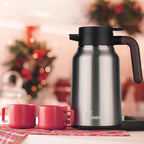 Vondior Coffee Carafe 35oz/1.0L - 24Hours Coffee Thermal- Insulated 304 Stainless Steel Hot Beverage Dispenser - Thermal Coffee Carafes For Keeping Hot/Cold Coffee, Drink Dispenser for Parties