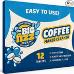 Coffee Maker Descaler - Easy to Use Coffee Machine Tablets Compatible with All Major Brands - Fast Acting Descaling Tablets Preserves Brew Flavor & Machine Longevity (12 Count)