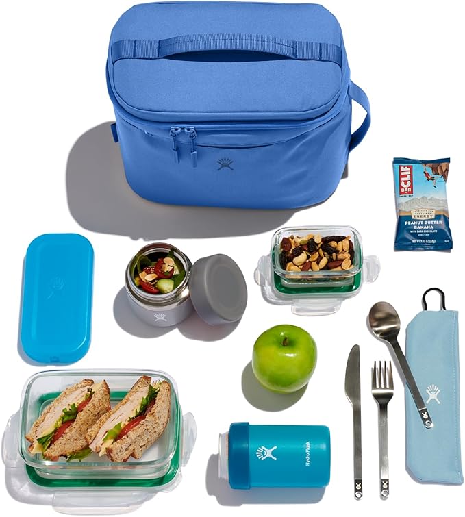 Hydro Flask Lunch Bag - Insulated Reusable Zipper Travel Lunchbox Lunchbag Food Container - Non-Toxic & BPA-Free
