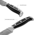 Damascus Kitchen Knife, 8 Inch Slicing Knife Professional Kitchen Knife Forged with VG10 Super Steel 67-Layer Damascus, Non-slip ABS Ergonomic Triple Rivet Handle, Razor Sharp Lightweight Multipurpose