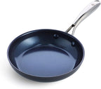 Blue Diamond Cookware Hard Anodized Ceramic Nonstick, 8" Frying Pan Skillet, PFAS-Free, Dishwasher Safe, Oven Safe, Grey
