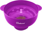 The Original Salbree Collapsible Silicone Microwave Popcorn Popper Maker Machine, Microwavable Bowl Holds 16 Cups, Uses Hot Air and Oil Always Optional - The Most Colors Available (Purple)