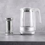 ZWILLING Enfinigy Glass Kettle, Tea Kettle, Silver