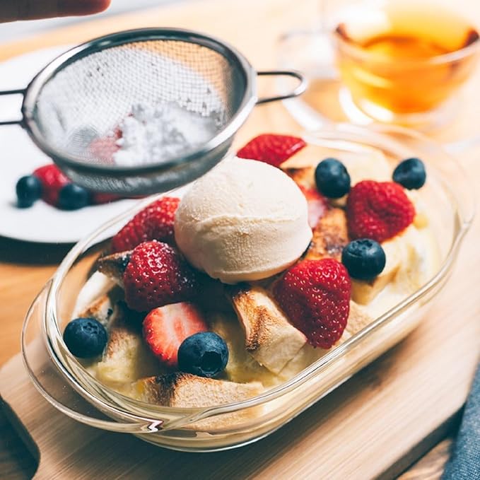 HARIO HGZO-1812 Heat-Resistant Glass Gratin Dish, Set of 2, Made in Japan