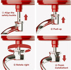 GVODE Stainless Steel Spiral Dough Hook for Kitchenaid Stand Mixer, Bread Hook Fits Kitchenaid 5Plus & 6QT Bowl-Lift Stand Mixers, Dishwasher Safe, Not Fit for KitchenAid TILT-HEAD Mixer