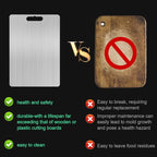 Pure Titanium Cutting Board, 13.4"x9" Light Weight Double-Sided 100% Pure Titanium Cutting Board for Kitchen Cooking Dishwasher Safe, Cutting Mat with Non-Slip Silicone Pad