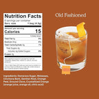 SAYSO Old Fashioned Original Craft Cocktail Tea Bag | Under 1 Min (With Bitters & Orange) | Steep in Whiskey & Cold Water |Organic, Certified Gluten-free & Non-GMO| (<4G Sugar, 15 Calories), 8 count