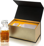 Premium Whiskey Decanter, KANARS Sophisticated Scotch Decanter with Luxury Gift Box for Men Dad Brother Husband, Non-Lead Crystal Liquor Bottle, Gift for Birthday Retirement Housewarming