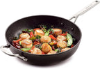 KitchenAid Hard Anodized Induction Nonstick Stir Fry Pan/Wok with Helper Handle, 12.25 Inch, Matte Black