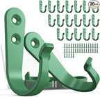 20PCS Heavy Duty Metal Wall Hooks, Coat Hooks for Hanging - with 40 Screws for Coats Towels Backpacks - Mint Green