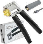 Garlic Press Mincer, Crusher Set with Removable Chamber - Ergonomic Handle, Dishwasher Safe, Easy to Clean for Kitchen, Cooking, Restaurants