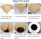 Cone Coffee Filters Size 01, 100 Count Unbleached 1-2 Cups Disposable V01 Coffee Paper Filters, Compatible with Cone Shaped Pour Over Coffee Filter and Drip Coffee Maker