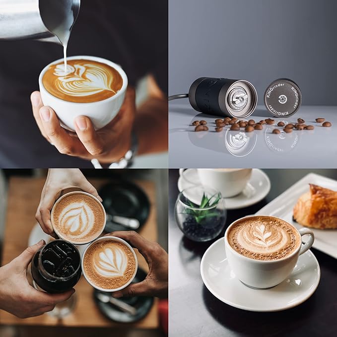 【Famous KOL Recommended】KINGrinder K1 Manual Hand Coffee Grinder with Straight Handle for French Press, Drip, Espresso with Assembly Consistency Stainless Steel Conical Burr Mill, 20-25g Capacity