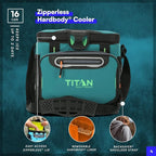 Titan by Arctic Zone 30 Can Zipperless Soft Cooler with HardBody Liner
