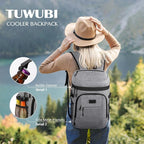 Tuwubi Cooler Backpack 35/42 Cans, Backpack Coolers Insulated Leak Proof for Men Women, Waterproof Soft Sided Lunch Camping Beach Travel Ice Chest Backpack Cooler Bag