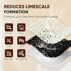 PUREPLUS Coffee Filter Compatible with Philips AquaClean CA6903, Saeco Espresso Machines – High-Grade Resin & Coconut Carbon – Up to 5,000 Cups – Improves Coffee Taste & Protects Machine, 3 Pack