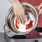 Steamer Pot with Lid, Multipurpose Stainless Steel Steaming Pot Cookware - 11-inch for Vegetables, Stews, Pasta, Dumplings, Sauce