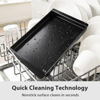 Utheer Ceramic Grill Griddle Insert for Geneis II Grills, Griddle Insert for Weber 7599, Fits Weber Genesis II 300/600 & Genesis 300 (2025+), Nonstick Griddle, Easy Clean, Rust-Resistant