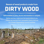 5.5 Inch Wooden Coffee Stirrers, 1000 Count, Disposable & Compostable Wood Coffee Stick Stirrers | Eco-Friendly, Sustainable, Organic, Biodegradable, Vegan-Friendly Coffee Station Supplies