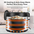15L Commercial Rice Cooker & Warmer (84 Cup Cooked, 15.8 QT) Smart Large Rice cooker 6 Rice Cook Functions 24-Hr Delay Timer | LED Display | Auto Keep Warm | Non-Stick Inner Pot