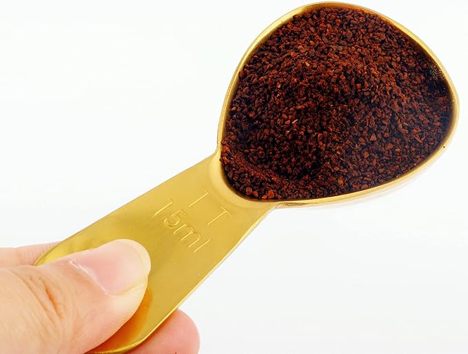 4 Pieces Coffee Scoop Stainless Steel Coffee Scoops Short Handle Tablespoon Measuring Spoons for Coffee Tea Sugar Flour (Golden)