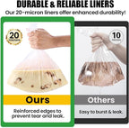 30 Count Slow Cooker Liners, 13"x21", Fits 3-8 Quarts, Disposable Pot Liners Compatible with Crockpot, Oval Large Size, BPA-Free Cooking Bags, Kitchen Accessories, Cook with Ease