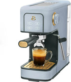 Beautiful 20-Bar Slim Espresso Machine | Single & Double Shot Programmable Brewing, Compact 4.7-in Width, Stainless Cup Warmer, Auto Shut-Off, 50 oz Tank (Cornflower Blue)