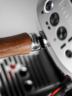 Normcore 54mm Bottomless Portafilter with 18g Precision Filter Basket, Fits Breville 54mm Machines Including Bambino Plus BES500, Genuine American Walnut Handle