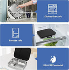 Stainless Steel Bento Lunch Box for Kids | 3-Compartment Lunch Box Container Kids | 100% Leakproof, Dishwasher-Safe, Eco-Friendly, Perfect Portion Control for Kids&Adult Healthy Meals (Black)