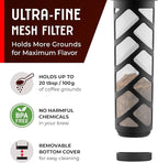 Cold Brew Coffee Maker, 64 oz Tritan Fortified Pitcher, Pour Spout Handle Lid, Resilient & Leak-Proof for Iced Coffee Tea