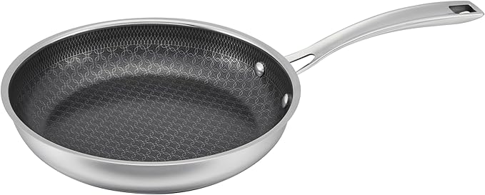 Cuisinart FusionPlus Nonstick Stainless Steel Cookware, 8-inch Skillet with PFAS-Free PURELYSEAR Ceramic Technology, Scratch Proof, Cool Grip Handles, Dishwasher Safe, FPS22-20