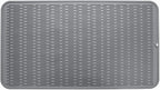 Silicone Dish Drying Mat for Multiple Usage,Easy clean,Eco-friendly,Heat-resistant Silicone Mat for Kitchen Counter or Sink,Refrigerator or Drawer Liner Grey 4XL 32 inches x 18 inches