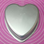 Heart Shaped Cake Pan - 6x3 Inch Aluminum Cake Tin for Weddings, Parties, and Family Occasions Make cake pans for 1-2 servings, heart-shaped small cake pan