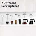 Braun MultiServe Plus 10-Cup Drip Coffee Maker - Hot & Cold Multi-Serve Brewer with Programmable Timer and Auto Start, Over Ice Function, Stainless Steel & Pod-Free Design, KF9270SI