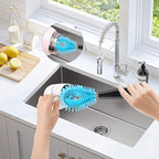 2pcs Pepper Seed Corer & 2pcs Cleaning Brush, Stainless Steel Fruit and Vegetable Corer Tool Fruit Core Remover Core Pit Remover for Pepper Tomato Apple (With Hole)