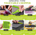 Multifunctional Vegetable Chopper, Slicer, Dicer, Cutter 14 PCs, with Container for Onion, Carrot, Potato, Salad, Garlic, ABS Design, Stainless Steel Blades.