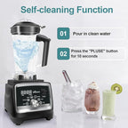 Blenders for Kitchen 68 oz, 6-leaves Stainless Steel Blade, High Power Blender for Smoothies, Intelligent Program Setting for Smoothie, Puree, Ice Crush, Shakes, Juice, Sauce