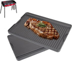 Cast Iron Reversible Griddle for Camp Chef, Universal Stove Top Griddle for Most 4 Burner Stove/Charcoal/Gas/Propane/Electric Grill Pan, Large Flat Top Plate for Outdoor Camping Accessories,16" x 24"