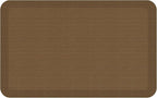 NewLife by GelPro Anti-Fatigue Designer Comfort Kitchen Floor Mat, 20x32”, Grasscloth Khaki Stain Resistant Surface with 3/4” Thick Ergo-Foam Core for Health and Wellness