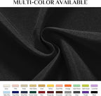 Softalker Rectangle Tablecloth, Waterproof & Stain Resistant Table Cloths Wrinkle Free Fabric Washable 210GSM Polyester Table Cover for Dining/Party/Outdoor - 90 x 132 inch,Black