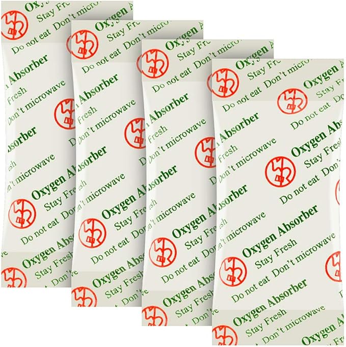 VacYaYa 3000CC(20-Pack) Food Grade Oxygen Absorbers Packets for Home Made Jerky and Long Term Food Storage, Stored in Vacuum Bag and 3 times Oxygen Absorption Capacity